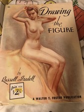 Vintage Drawing the Figure Art Book by Russell Iredell Walter Foster Publication