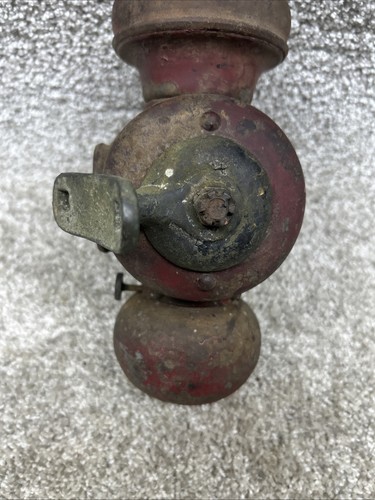Antique Ford Model T Oil Lamp Red Glass Headlamp 1915-1922 Kerosene With Brace - Picture 11 of 23