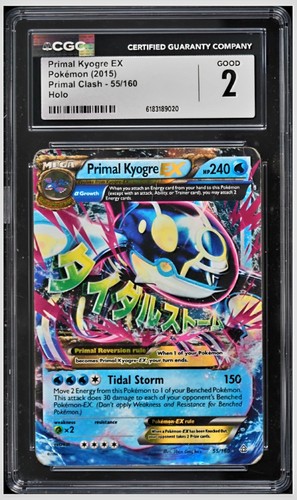 Primal Kyogre-EX graded CGC 2 for sale on eBay