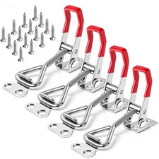 4 Pack Toggle Latch Clamp 4001 Adjustable 304 Stainless Steel Toggle Hasp Lat...