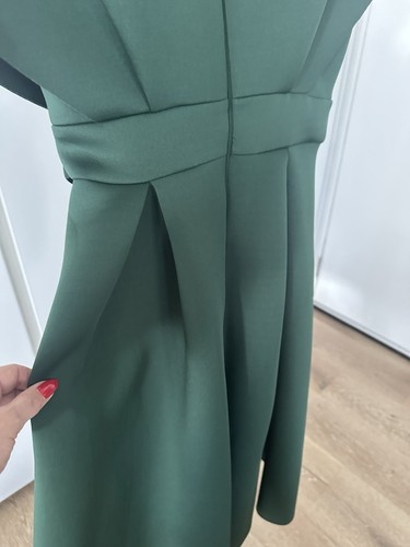 ASOS emerald Green Fit & Flare Dress Size 12 - Picture 4 of 7