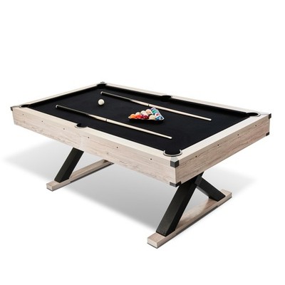  7ft Pool Table Billiard Table with Accessories Heavy-Duty Solid Wood Pool Table