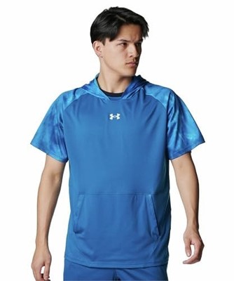 Under Armour UA YARD TECH SS HOODIE 6001302 426 Varsity Blue Silver LJapan