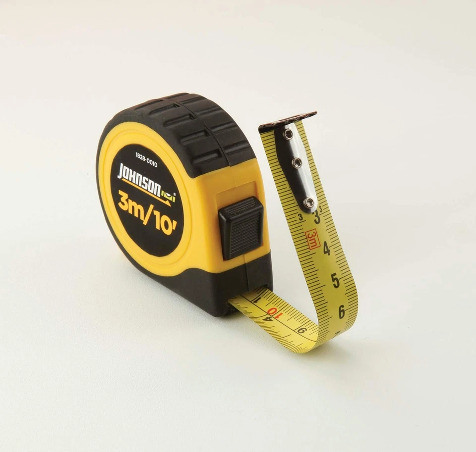 Johnson Level & Tool 1828-0010 Metric/Inch Power Tape, 3 m, Yellow,black - Image 3 of 4