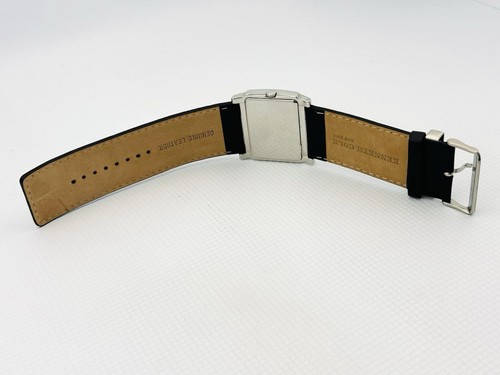 Kenneth Cole NY KC1289 Rectangular Multifunction Brown Dial & Black Strap Watch - Picture 12 of 24