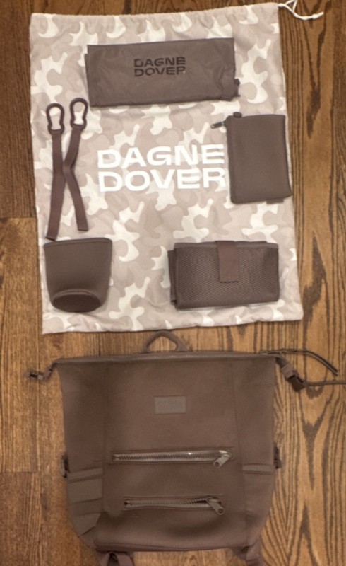 Dagne Dover Indi Diaper Bag Neoprene Backpack - Medium - Dune