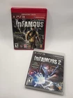 inFAMOUS 1 & 2 PS3 Bundle CIB Mint Condition Complete Tested PlayStation 3 Clean