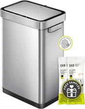 EKO Deluxe Mirage-T 50 Liter / 13.2 Gallon Touchless Rectangular Motion Sensor T
