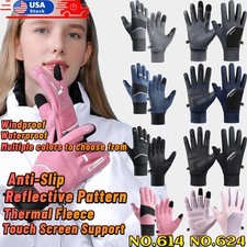 Winter Anti-Slip Gloves Warm Touchscreen Thermal Fleece Gloves Unisex Winter Cap