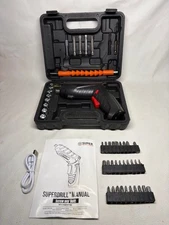 SUPER BRAND TOOLS THE SUPERDRILL - Cordless Screwdriver / Drill 44 Pcs WORKS