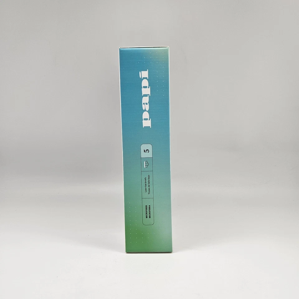 Paquete de 5 calzoncillos PAPI para hombre S M L XL microfibra logotipo cintura tiro bajo colores surtidos Foto 2 de 4