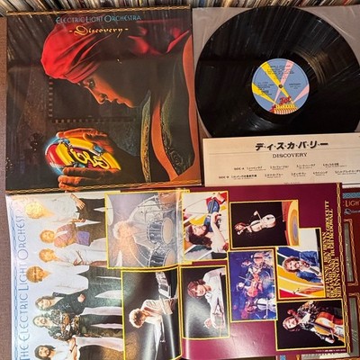 E.L.O. Discovery JAPAN MASTER SOUND LP RECORD 30AP1877 w/ POSTER Electric Light