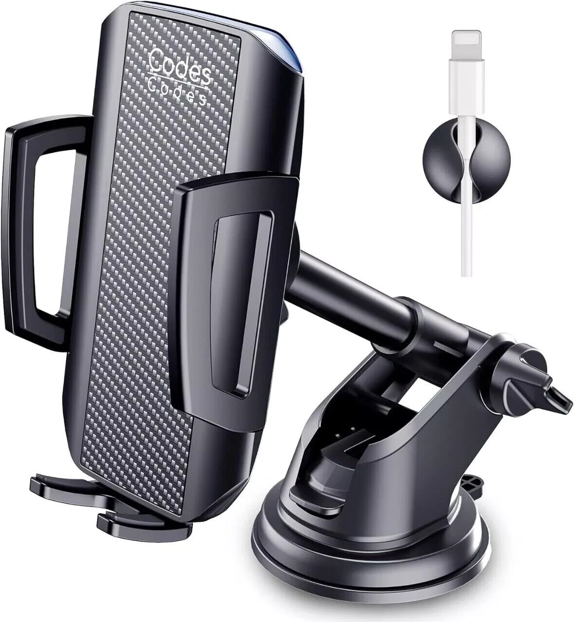 Car Phone Holder Dashboard Windshield Phone Mount Universal for iPhone Samsung-image