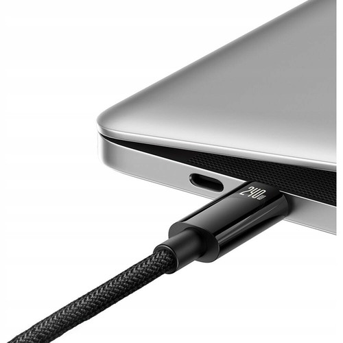 Kabel Baseus USB-C für USB-C 480Mb/s QC 240W PD 1m Schwarz Ladenkabel - Bild 4 von 10