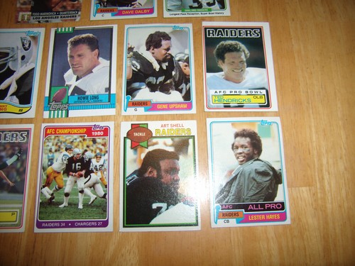 OAKLAND/L.A. LOTE DE TARJETAS DE FÚTBOL DE LOS RAIDERS AÑOS 80 - ART SHELL, HOWIE LONG, RAY GUY+++ - Imagen 2 de 4