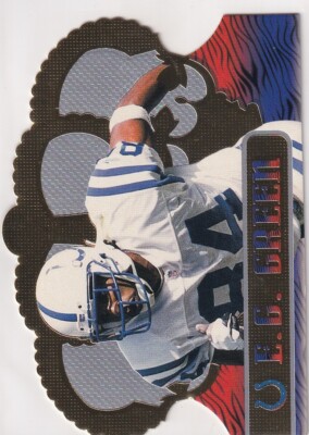 1999 CROWN ROYALE DIE CUTS E.G. GREEN INDIANAPOLIS COLTS FOOTBALL JC-2562