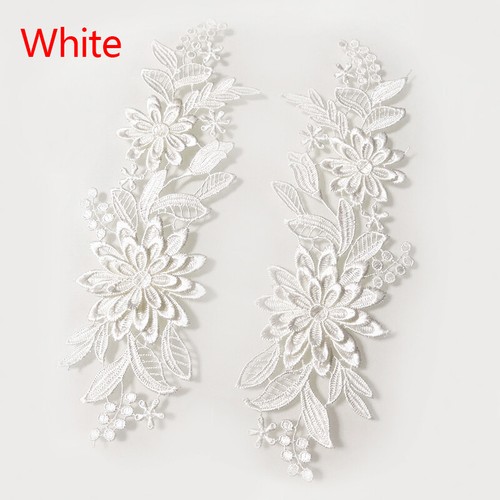 2pcs DIY Embroidered Lace Edging Trim Sewing Craft Costume Applique Ribbon Decor - Picture 14 of 22