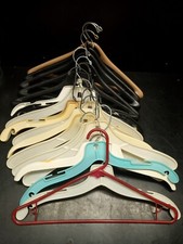 19 mixed lot Plastic Shirt Hangers Large vintage retail Deptartment hanger