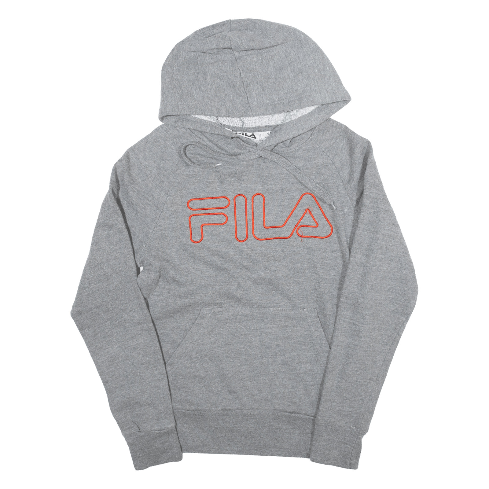 FILA Felpa con Cappuccio Grigio Pullover Uomo XS