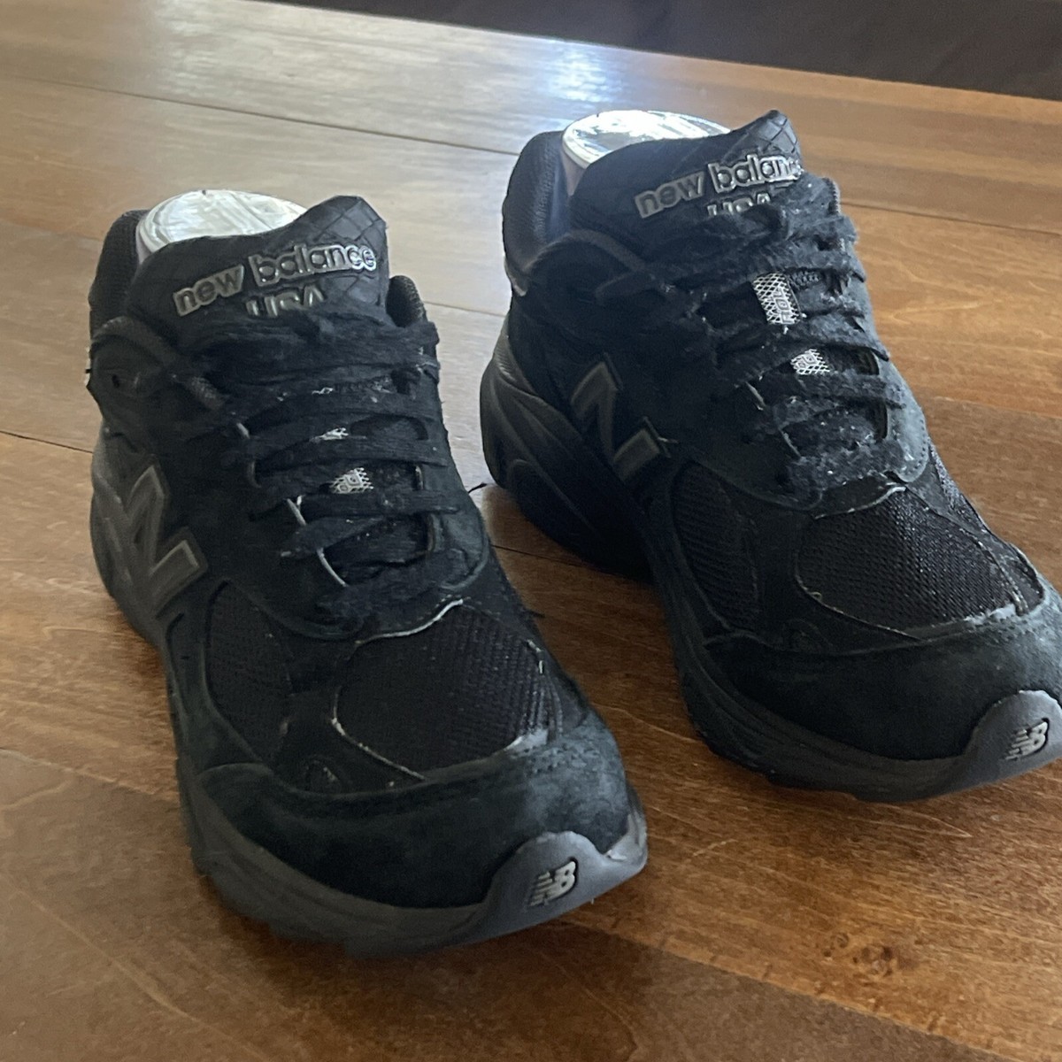 New Balance 990 Triple Black Made In USA Womens Sz 7 Sneaker