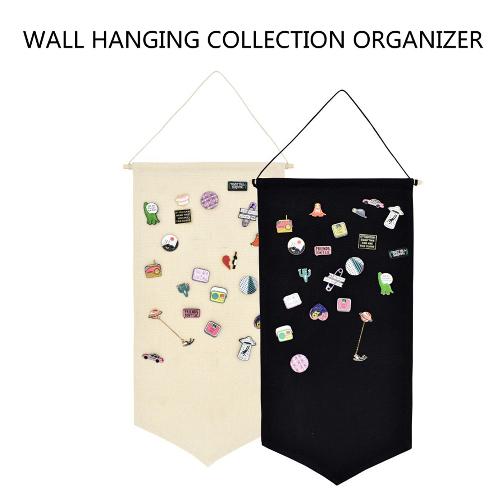 ⛄ Pin Wall Display Banner Lapel Enamel Badge Canvas Flag Wall Banner