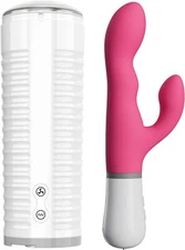LOVENSE Max 2 Male Masturbator + Nora Rabbit Vibrator for Women for Couples