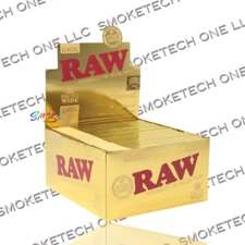 Raw Ethereal King Size Wide Rolling Papers-50 pks per display