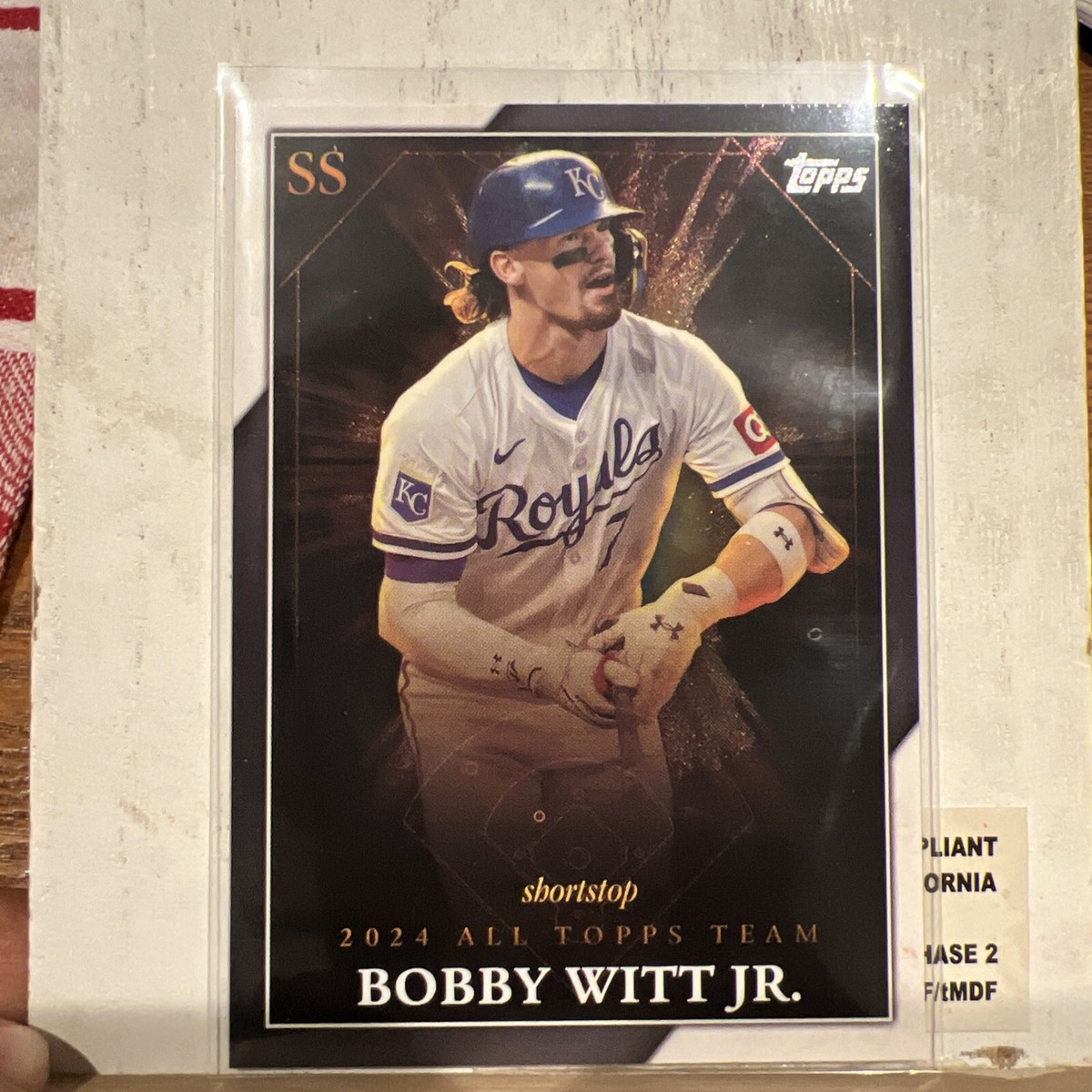 2025 Topps Series 1 Bobby Witt Jr. 2024 All Topps Team Insert #ATT 