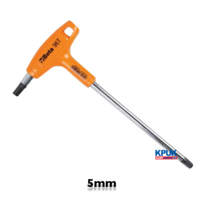 Beta Tools T-Bar 5,0 mm Inbusschlüssel 96 T orangefarbener Griff brandneu Kartteile UK