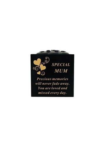 Plastic Memorial Heart Rose Bowl Flower Holder Pot Grave Keepsake Vases Tributes - Picture 2 of 14