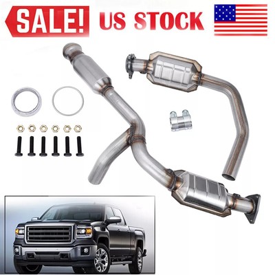 Engine Y Pipe 3 Catalytic Converter for Chevrolet Silverado 1500 4.3L 5.3L 14-18