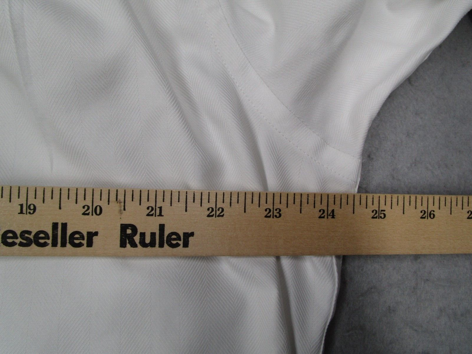 Charles Tyrwhitt Dress Shirt Men 36 17.5 White Slim Fit Button Up Work