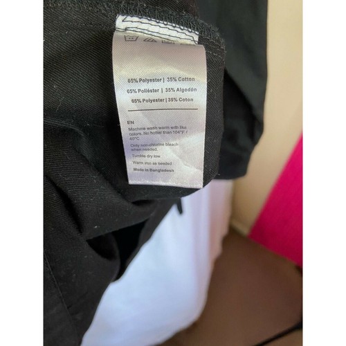 #3538 Black Chef Works long sleeve double breast coat size L - Picture 3 of 8