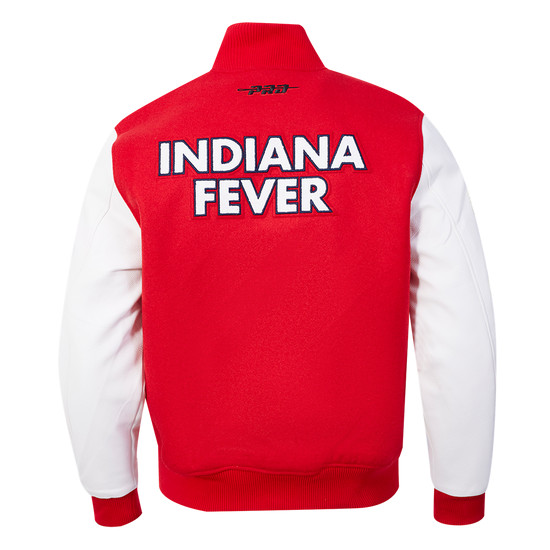 Letterman Indiana Fever Wool Body & Leather Sleeves Varsity Jacket