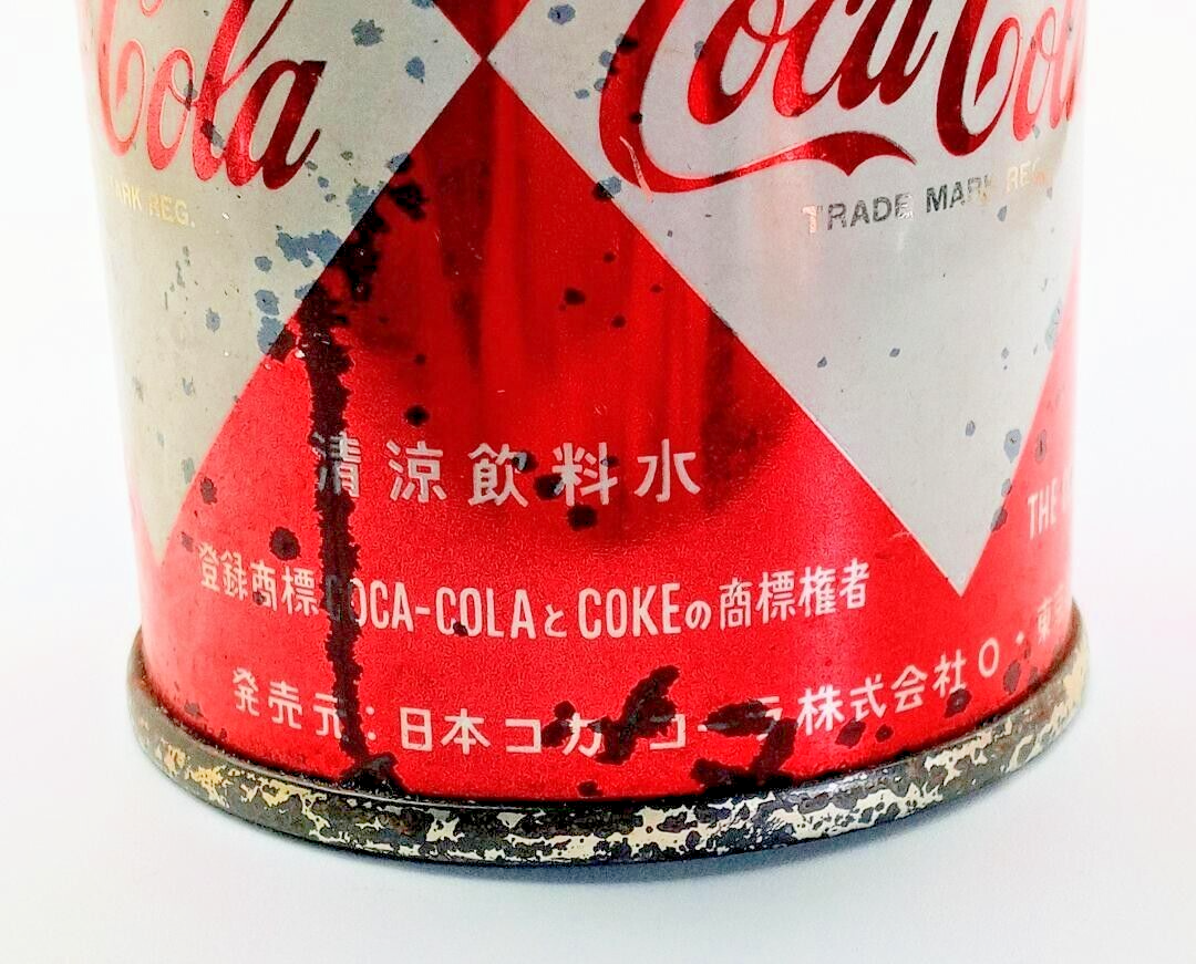 USA 60'sコカコーラ ダイヤ缶 スチール製空き缶アメリカボトル60年代 USA 60'sコカコーラ ダイヤ缶 スチール製空き缶アメリカボトル