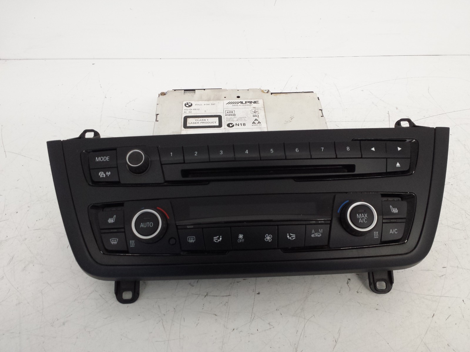 BMW 3 Series 320D F30 2014 2.0 CD Radio Heater Climate Controls 9323550