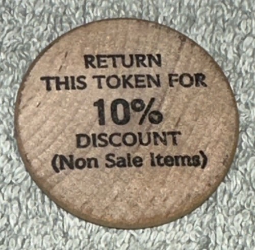 Choice Seafood Wooden Token/Nickel St. Petersburg FL - Picture 2 of 4