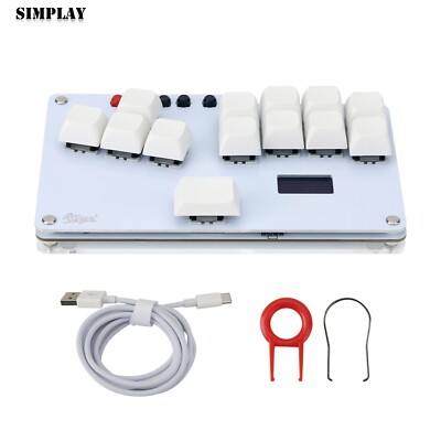 Mini & Slim Game Controller Arcade Controller Fight Stick WASD Layout w/ Cable