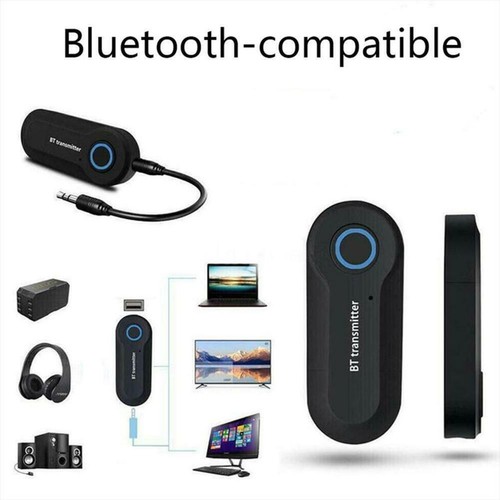 Bluetooth 4.0 Transmitter Audio BT400 3.5mm Wireless Adapter TV Stereo Jack ๐UK - Afbeelding 4 van 10