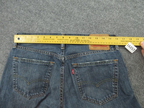 Pantalones de mezclilla Levis 559 para hombre 32x36 azules sueltos rectos tiro medio occidentales (se adapta a 32x34,5) - Imagen 9 de 13