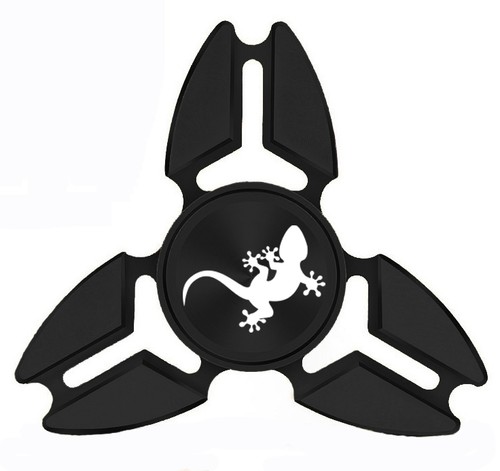 Fidget Spinner Tri-Spinner Aluminum Metal Gecko Lizard - Picture 2 of 4