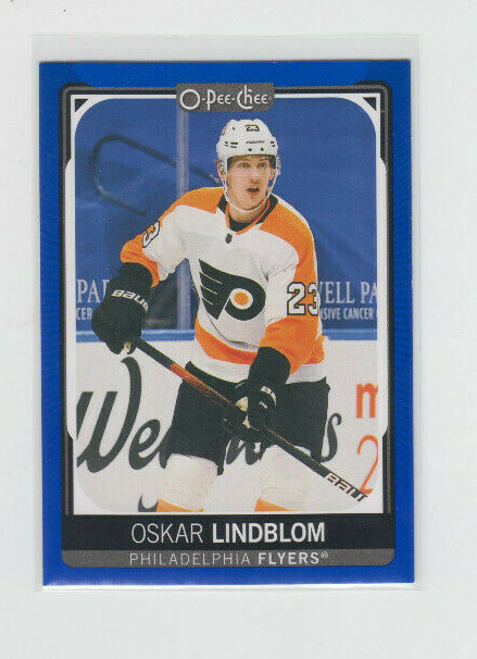 21/22 OPC Philadelphia Flyers Oscar Lindblom Blue Border card #470