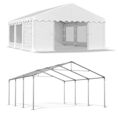 4x6m Partyzelt Moskitonetz Pavillon Bierzelt Festzelt Gartenzelt 6x4 wei  PE | eBay.de