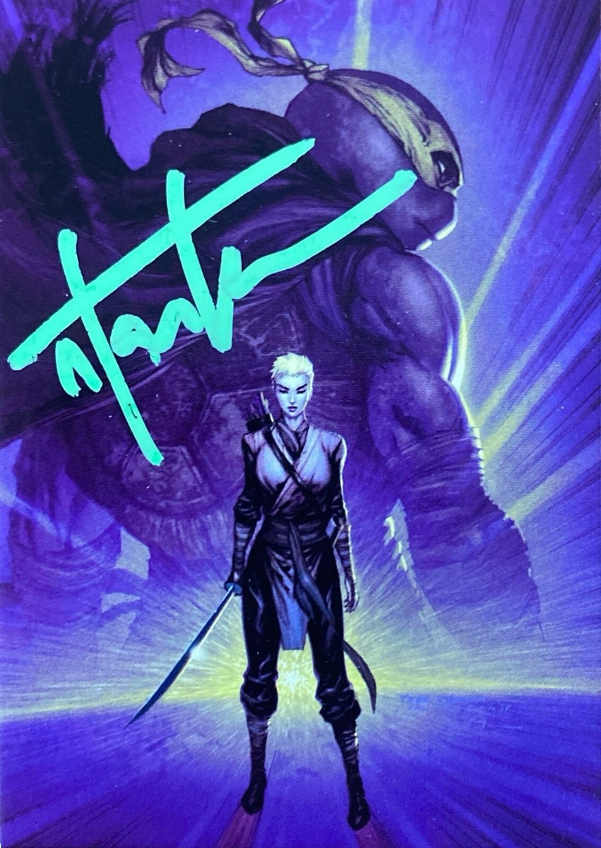 TMNT Teenage Mutant Ninja Turtles Jennika Art Card Signed Tyler