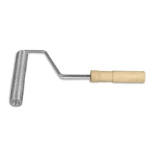Fiberglass Roller 1" x 6" Wood Handle Aluminum Roller for Fiberglass and Resin