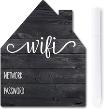 Rustic Black Wifi Password Sign, Rustic Farmhouse Fridge Magnet, Wifi Password S
