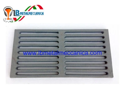 LB METALMECCANICA Fondello,GrataGriglia,ghisa,camino,stufe,termocamini 30x15 Cm LB-GC300150