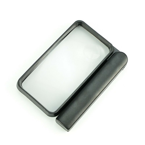 Double Lens Magnifier 2.5X 4X Hand-held Folding Rectangular Magnifying Glass - Picture 4 of 12