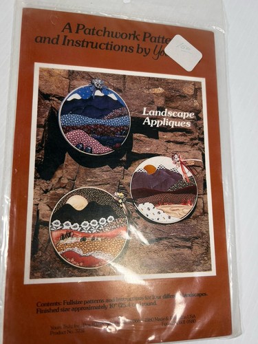 Lot 3 Appliqué Patterns Landscape Sun Bird Rocking Horse For Hoop NEW Country - Picture 5 of 6
