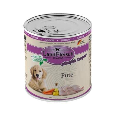 Landfleisch Dog Classic Junior Pute mit Gartengemüse | 6x 800g